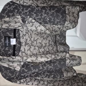 Joseph Black and Gray Floral Blazer